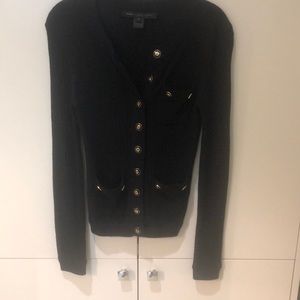 Black cashmere cardigan